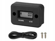 Części motocyklowe - LICZNIK MOTOGODZIN CZASU PRACY SILNIKA 2T/4T KOSIARKA QUAD MOTOCYKL CYFROWY - miniaturka - grafika 1