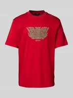 Koszulki męskie - T-shirt z wyhaftowanym motywem i logo model ‘Taut’ - miniaturka - grafika 1