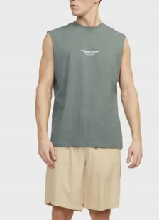 JACK&JONES KOSZULKA BEZ RĘKAWÓW MĘSKA ZIELONA M JGD - Koszulki męskie - miniaturka - grafika 1