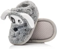 Buty dla chłopców - Kapcie dziecięce w postaci piesków szare buciki dmowe dla chłopca r. 25/26 - miniaturka - grafika 1