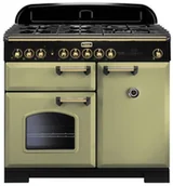 Kuchenki gazowo-elektryczne - Falcon Classic Deluxe 100 Oliwkowy mosiądz - miniaturka - grafika 1