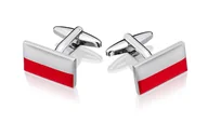 Spinki do mankietów i krawatów - Spinki do mankietów X2 Flaga Polska - miniaturka - grafika 1