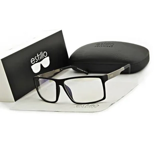 Okulary męskie z filtrem BLUE LIGHT do komputera korekcyjne EST-104K-1M Estillo ze skazą - Okulary korekcyjne, oprawki, szkła - miniaturka - grafika 1