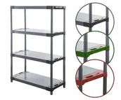 Szafy i regały magazynowe - Regał magazynowy regał plastikowy do piwnicy regał do garażu 138x100x46 EKO / Wamar-Sosenka - miniaturka - grafika 1