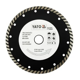 Yato tarcza tnąca TURBO 180mm - 6024 (YT-6024) - Tarcze do pił - miniaturka - grafika 1