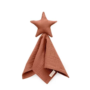 Yosoy Doudou STAR 100% cotton muslin CINNAMON - Maskotki i pluszaki - miniaturka - grafika 1