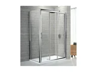 Ścianki i drzwi prysznicowe - Novellini Lunes Drzwi 3-częściowe przesuwne - profil srebrny 90 cm LUNESP90-1B - miniaturka - grafika 1