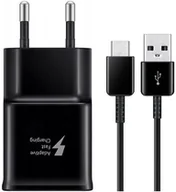 Ładowarki do telefonów - Ładowarka sieciowa 15W Samsung FastCharge EP-TA200 + kabel USB typ C ORYG - miniaturka - grafika 1