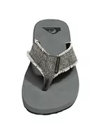 Klapki i japonki męskie - Quiksilver Męskie klapki japonki Monkey Abyss, Szary Grey Black Grey Xsks, 46 EU - miniaturka - grafika 1