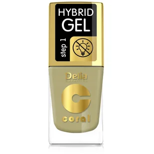 Delia Cosmetics Coral Hybrid Gel hybrydowy lakier do paznokci bez użycia lampy UV/LED odcień 123 11 ml - Lakiery do paznokci - miniaturka - grafika 1