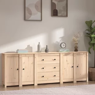 Lumarko Komoda, 230x35x80 cm, drewno sosnowe - Komody Lumarko Komoda, 230x35x80 cm, drewno sosnowe - Komody - miniaturka - grafika 1