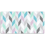Podkładki na biurko - Podkładka na biurko z nadrukiem Tkanina w geometryczne kształty 120x60 cm - miniaturka - grafika 1