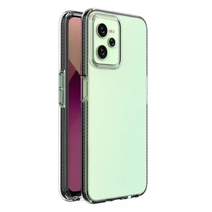 Spring Case etui Realme C35 silikonowy pokrowiec z ramką czarne - Etui i futerały do telefonów - miniaturka - grafika 1