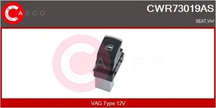 Przełącznik, podnośnik szyby Casco - Alternatory CWR73019AS - Akcesoria do układu elektrycznego - miniaturka - grafika 1