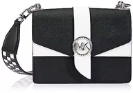 Torebki damskie - Michael Kors Women's Greenwich torba na ramię, BLK/OPTICWHT, Blk/Opticwht - miniaturka - grafika 1