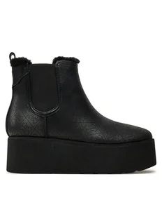 Guess Botki Jilaine FLFJIL FAL10 Czarny - Botki damskie - miniaturka - grafika 1