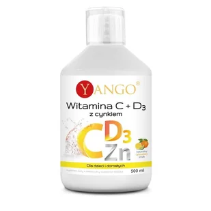 Witamina C + D3 z cynkiem 500 ml Yango Y00-015D-4389E - Witaminy i minerały - miniaturka - grafika 1