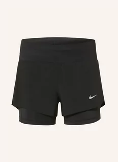 Spodenki damskie - Nike Szorty Do Biegania 2 W 1 Dri-Fit Swift Z Siateczką schwarz - grafika 1