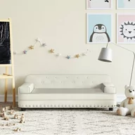 Meble do sypialni - vidaXL Sofa dla dzieci, kremowa, 90x53x30 cm, aksamit - miniaturka - grafika 1