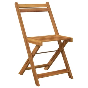 3-częściowy, składany zestaw bistro, lite drewno akacjowe - Meble ogrodowe - miniaturka - grafika 5