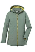 Kurtki damskie - Killtec Damska kurtka softshellowa/kurtka outdoorowa z odpinanym kapturem KOW 8 WMN SFTSHLL JCKT, pale green, 44, 39685-000 - miniaturka - grafika 1
