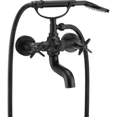 Baterie wannowe i prysznicowe - Deante Temisto Nero Bateria wannowa z kompletem natryskowym BQT_N11D BQT N11D [15376786] - miniaturka - grafika 1