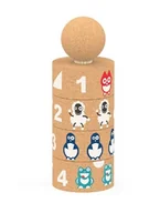 Klocki - Elou Ekologiczne klocki korkowe Układanka Piramida ze zwierzątkami EL-810555 - miniaturka - grafika 1