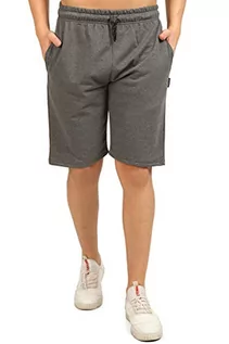 Spodenki męskie - COMEOR Sportowe spodnie męskie, krótkie spodenki męskie, krótkie spodnie do biegania, męskie na lato, bawełna, spodnie treningowe, bermudy, spodnie fitness, spodnie tenisowe, ciemnoszary, 3XL - grafika 1