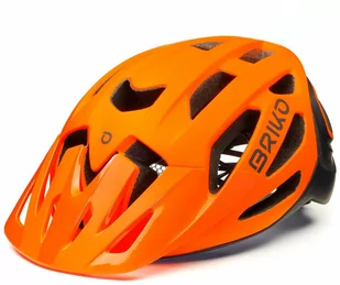 Kask rowerowy BRIKO SISMIC Orange fluo Black 2021 - Kaski rowerowe - miniaturka - grafika 1
