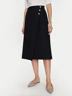 Spódnice - Tommy Hilfiger Spódnica trapezowa WW0WW41601 Granatowy Regular Fit - miniaturka - grafika 1