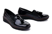 Mokasyny damskie - RIEKER 53751-00 black, półbuty/mokasyny damskie - Rieker - miniaturka - grafika 1