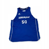 Koszulki męskie - Bokserka męska USA Adidas Volleyball M 50 - miniaturka - grafika 1