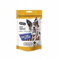 Przysmaki dla psów - Hau&Miau Pausesnack przysmak dla psa, kanapki z kurczakiem i dorszem 80g - miniaturka - grafika 1