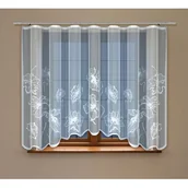 Firany - Firanka żakardowa odpasowana z wszytą taśmą marszczącą 160 x 300 cm - miniaturka - grafika 1