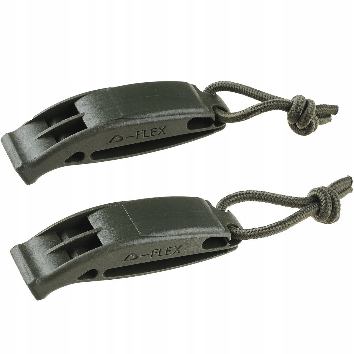 Gwizdek Bezkulkowy Sygnałowy Alarmowy Ratunkowy 101Inc 2szt Survival Olive