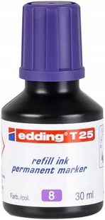 Edding tusz uzupełniający edding T 25, do markerów niezmywalnych edding, 30 ML, fioletowy 4-T25008 - Markery permanentne - miniaturka - grafika 1