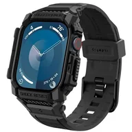 Akcesoria do smartwatchy - Pasek Spigen Rugged Armor ”pro” do Apple Watch 10 (42 Mm) Matte Black - miniaturka - grafika 1