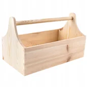 Dekoratorstwo - Nosidło skrzynka drewniana na narzędzia kwiaty - miniaturka - grafika 1