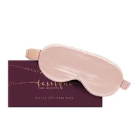 Akcesoria do bielizny - LE SILQUE Opaska na oczy z jedwabiu - ROSE GOLD - miniaturka - grafika 1