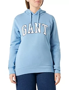 GANT Męska bluza z kapturem MD Sweat Hoodie bluza z kapturem, Gentle Blue, standardowa, Gentle Blue, L - Bluzy męskie - miniaturka - grafika 1