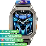 Smartwatch - Rubicon RNCF24 szary z funkcją rozmowy SMARUB298 - miniaturka - grafika 1