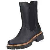 Kozaki damskie - Rieker 72683 Chelsea kozaki damskie, czarny, 40 EU - miniaturka - grafika 1