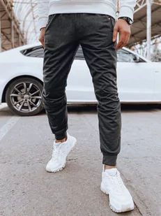 Spodnie męskie dresowe joggery ciemnoszare Dstreet UX4123-XL/XXL - Spodnie męskie - miniaturka - grafika 1