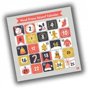 Kalendarze - Naklejki Świąteczne Adwentowy Kalendarz 20 10X10 Cm - miniaturka - grafika 1