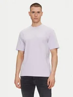 Koszulki męskie - HUGO T-Shirt Dapolino 50488330 Fioletowy Relaxed Fit - miniaturka - grafika 1