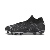 Piłka nożna - PUMA Męskie buty piłkarskie Future Match Fg/Ag, Puma Black Puma Silver, 42 EU - miniaturka - grafika 1