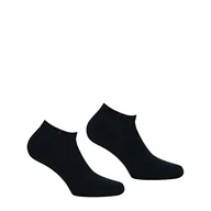 Skarpetki męskie - Eminence - Zestaw 2 par męskich bawełnianych czesanych skarpet Made in France, czarny, 45-46 EU - miniaturka - grafika 1