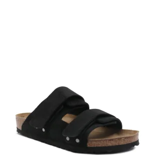 Birkenstock Skórzane klapki Uji VL NU Black - Klapki i japonki męskie - miniaturka - grafika 1
