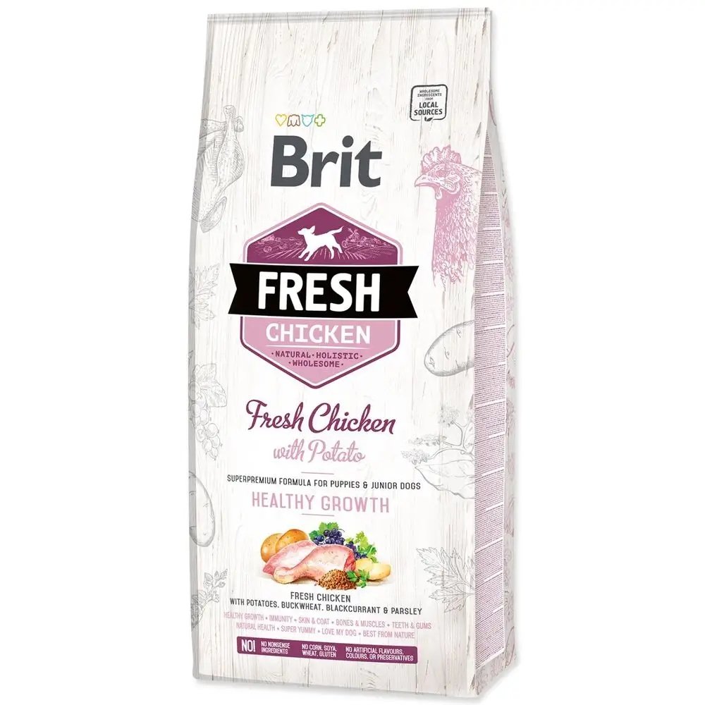 Brit Fresh Chicken & Potato Puppy Healthy Growth 12kg