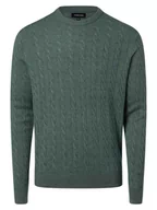 Swetry męskie - Andrew James - Sweter męski z dodatkiem kaszmiru, zielony - miniaturka - grafika 1